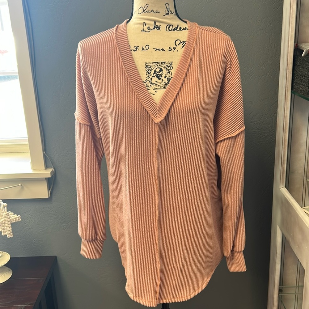 Soft, cozy, medium weight top